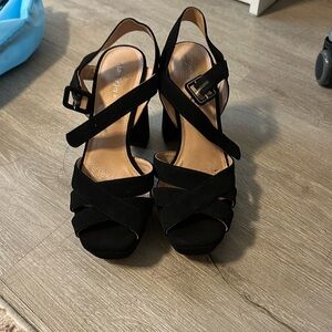 Black Block Heels